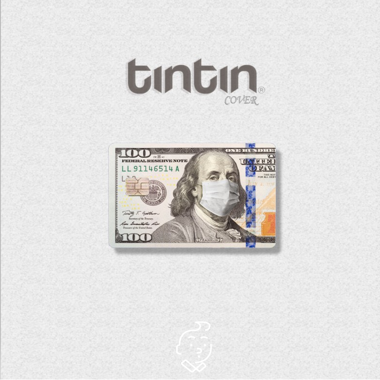 💵DOLLAR MASK-Tem Dán Thẻ ATM(Thẻ Chung Cư,Thẻ Xe,Thẻ Từ,Thẻ Visa,...)Sticker TinTin Trang Trí Thẻ Chống Xước, Nước