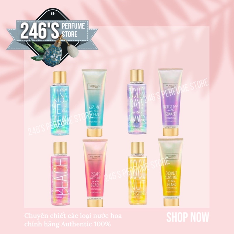 ✨Mun✨ Xịt Thơm Toàn Thân Body Mist Victoria’s Secret Set A