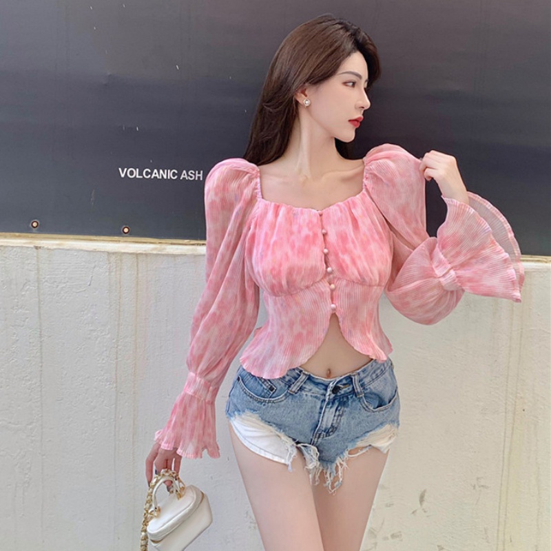 Áo Nữ Trễ Vai Dài Tay Thanh Lịch Thời Trang