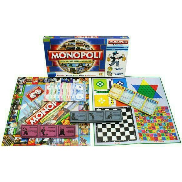 Bộ Cờ Tỷ Phú Monopoly 5 Trong 1 (Mua 2 Hàng)