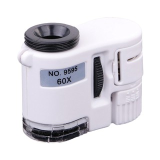 Kính lúp 60X mini có đèn LED kèm kẹp cho điện thoại