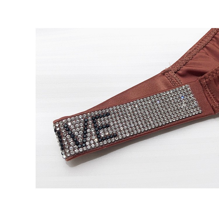 Quần Lót Lụa Đính Đá Sexy Love P313