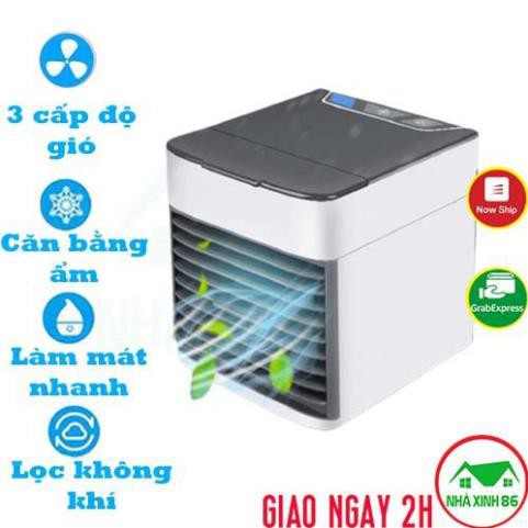 Quạt điều hòa mini công nghệ mới, làm mát siêu nhanh, lọc không khí, căn bằng ẩm l Nhựa ABS cao cấp, tản nhiệt tốt