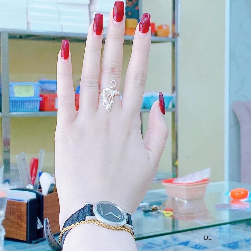 Nhẫn công bạc ta cho nữ thời trang, mẫu siêu mới trình làng Mainomi Shop Bạc Xinh