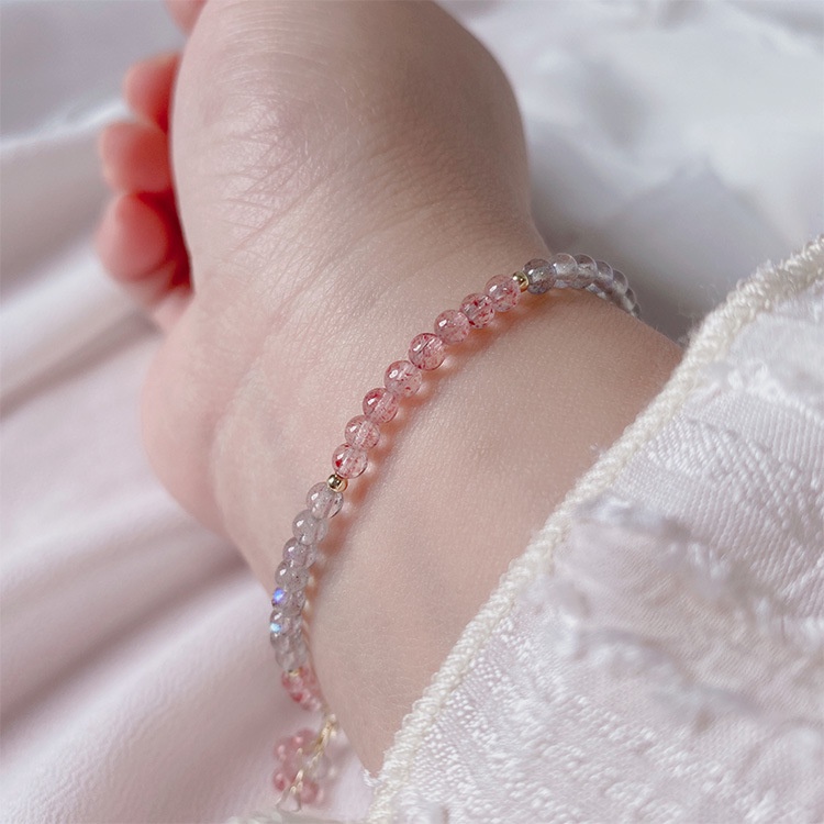 [Hàng Mới Về] Niche Vòng Tay Đính Pha Lê Mặt Trăng Xám Thiết Kế Mới Chính Hãng Niche