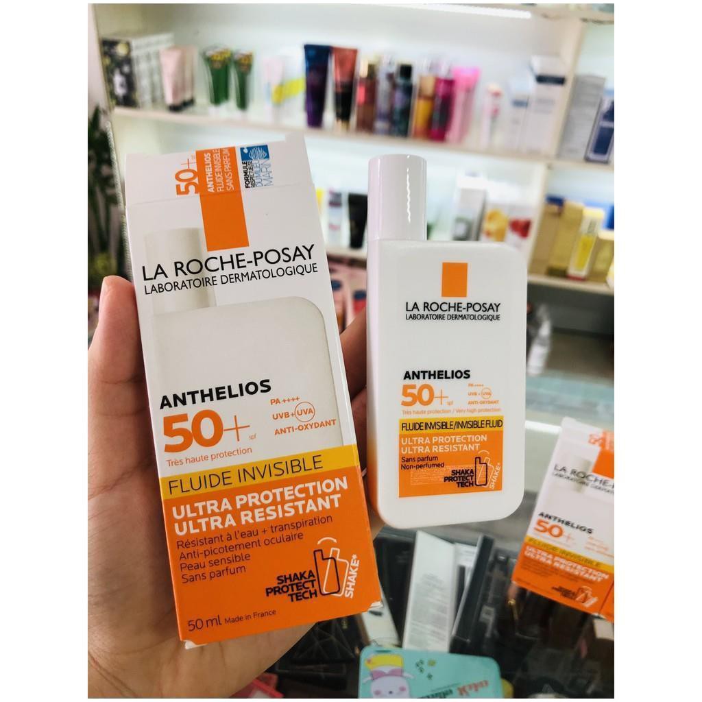 Kem Chống Nắng La Roche Posay dành cho da nhạy cảm, La Roche Posay Anthelios Invisible Fluid SPF 50+