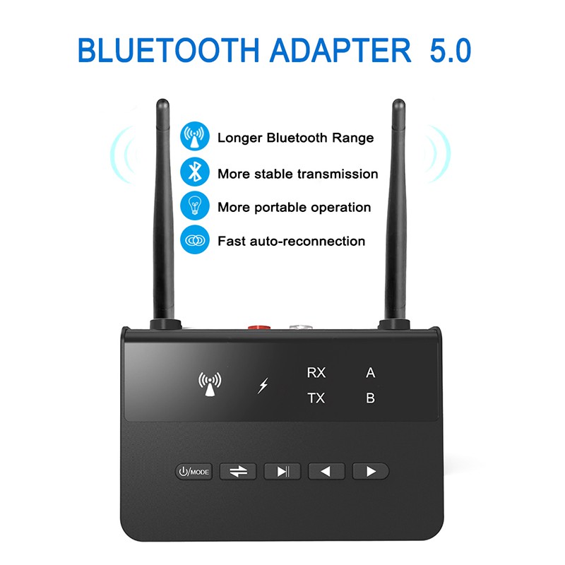 Bộ Phát Tín Hiệu Âm Thanh Bluetooth 5.0 Rca 3.5mm Cao Cấp Cho Tv Máy Tính Xe Hơi