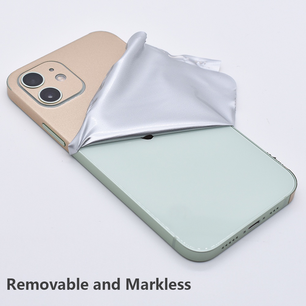 Miếng Dán Màu Rượu Champagne Chống Trầy Xước Cho iPhone 6 6s 7 8 Plus X Xs XR 11 12 13 14 Pro Max Mini SE2020