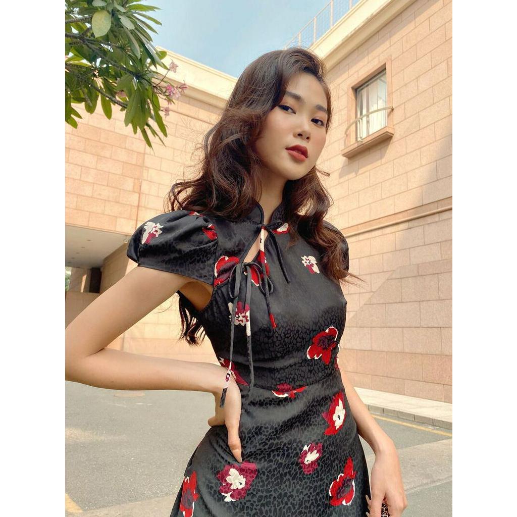 Đầm cổ tàu thắt dây RS MIEU - HF02