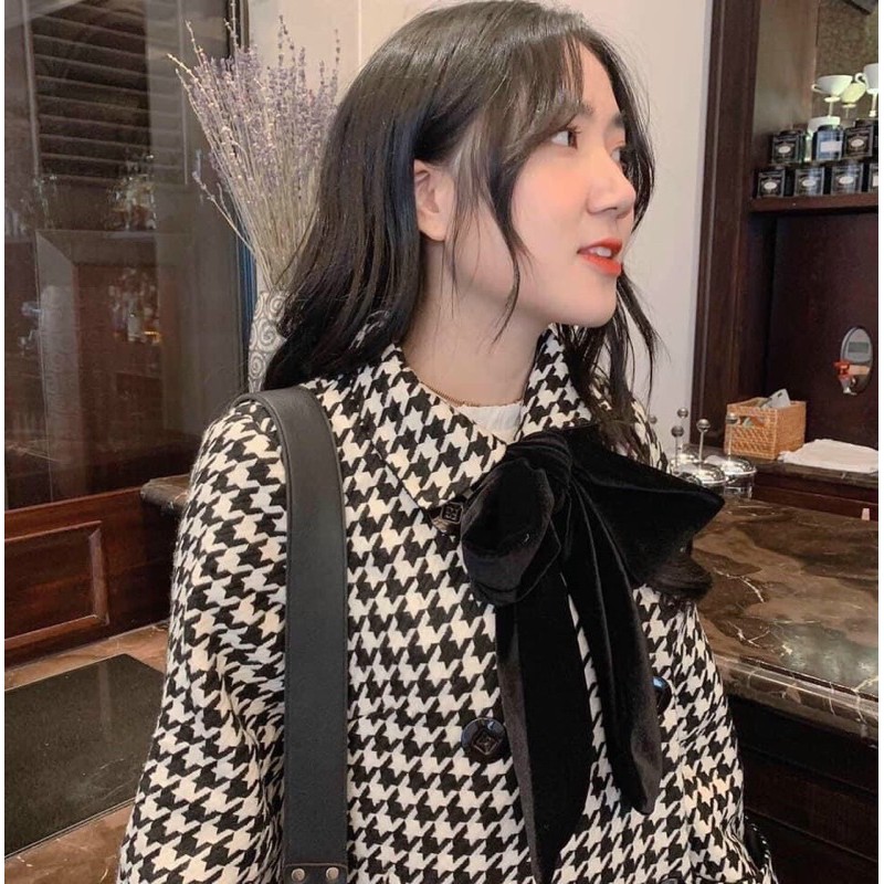 ÁO DẠ ZICZAC KÈM NƠ