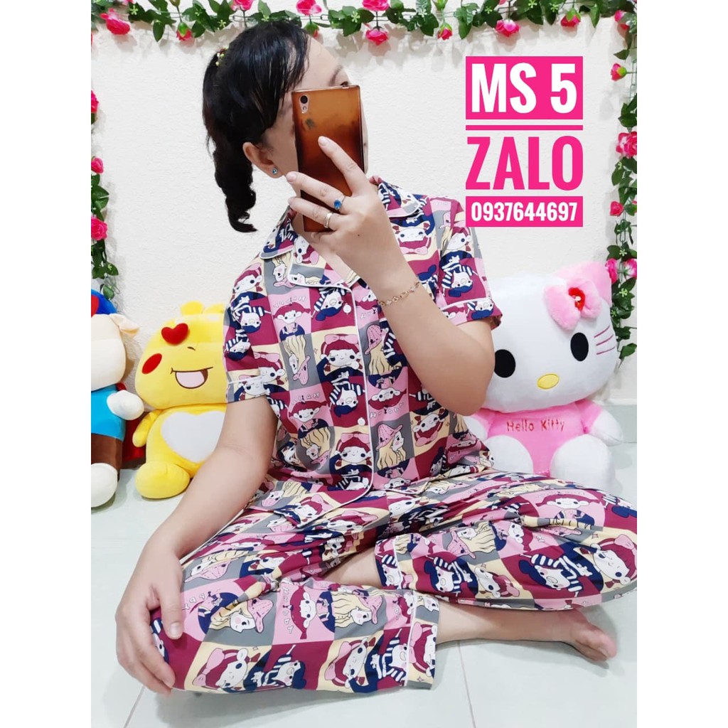 ĐỒ BỘ - ĐỒ BỘ LỤA FREE SIZE TỪ 48-58KG