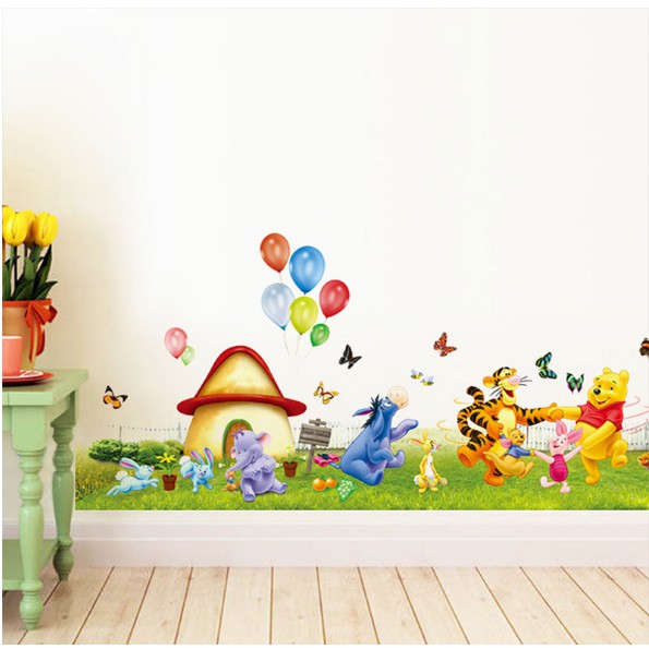 Decal trang trí hình thú vui nhộn