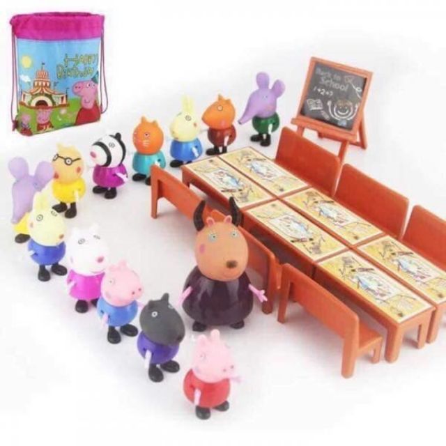 Bộ đồ chơi lớp học pepa pig