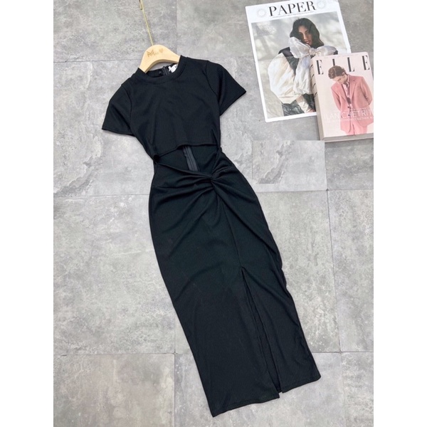 Body Tăm xoắn Eo Xẻ Tà .