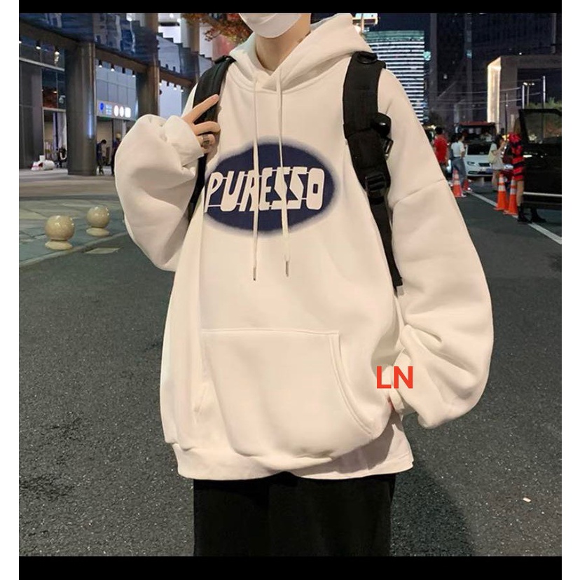 Áo hoodie dây kéo chun tay form rộng Ulzzang nữ vải nỉ chất đẹp