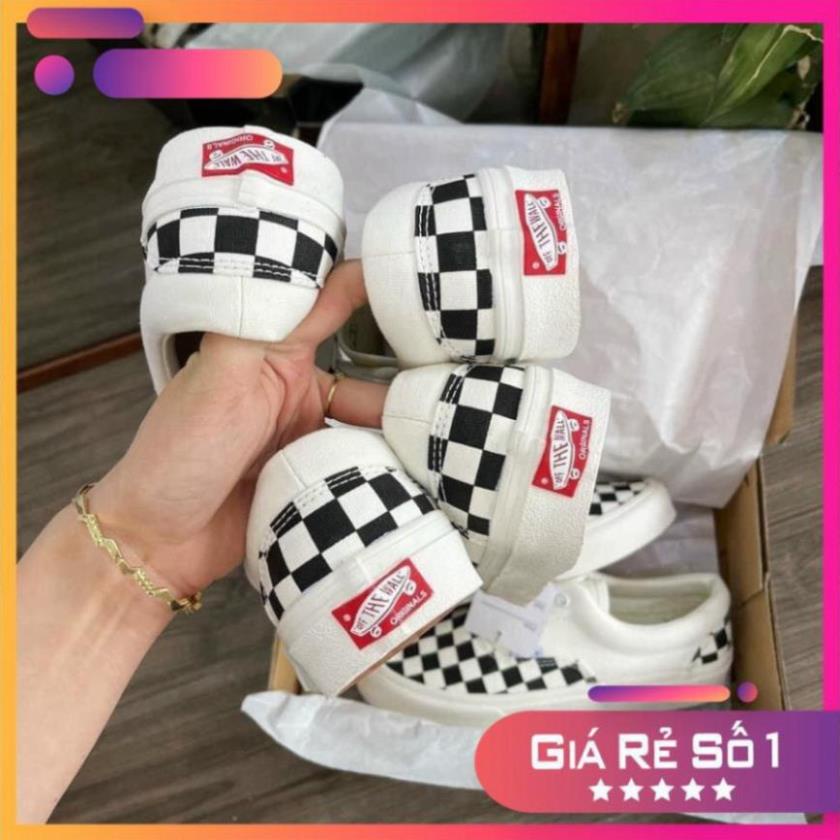 ⚡𝗕𝗜𝗚 𝗦𝗔𝗟𝗘⚡ Giày Vans caro buộc dây hàng đẹp full box bill dành cho nam nữ freeship | BigBuy360 - bigbuy360.vn