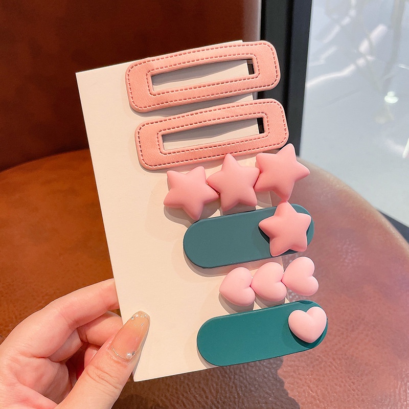 Bộ Kẹp Tóc Hình Ngôi Sao Nhỏ Xinh Xắn Thời Trang Hàn Quốc Cho Bé Gái