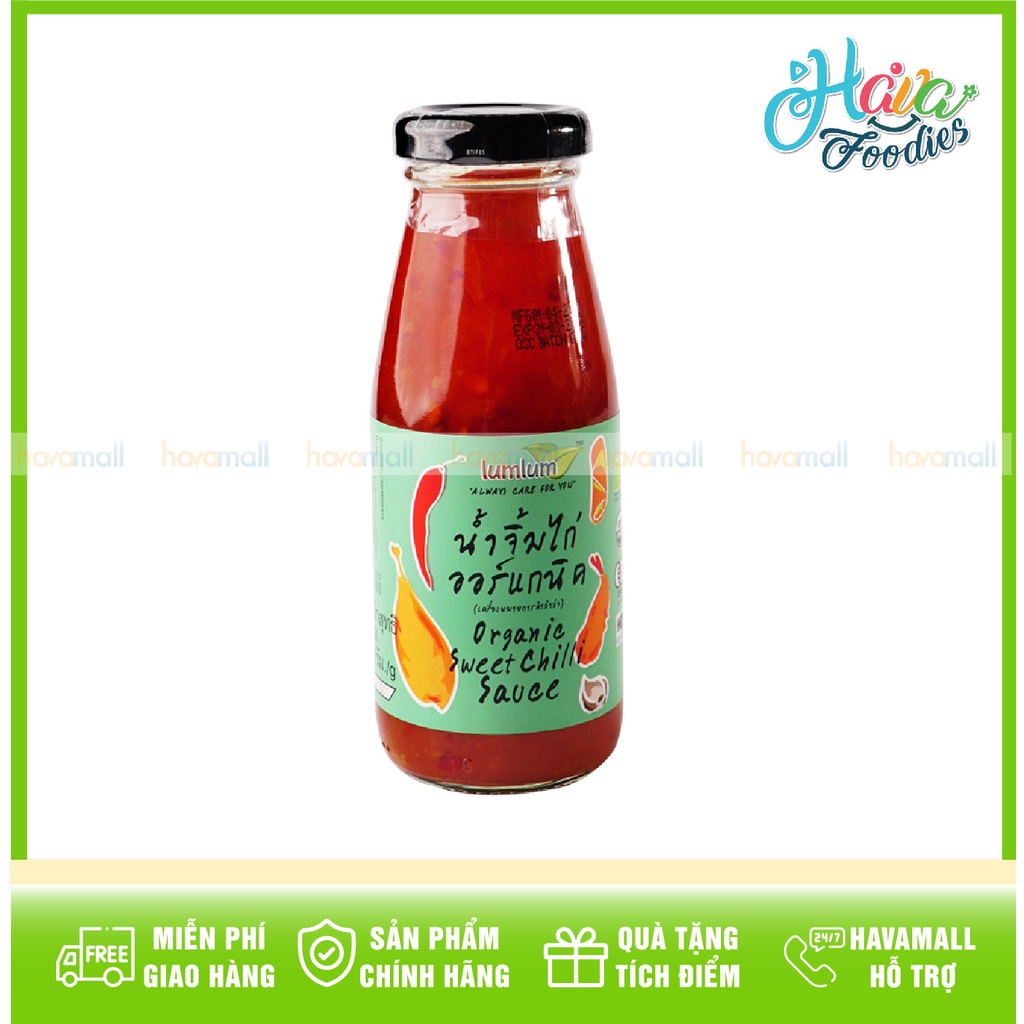 [HÀNG CHÍNH HÃNG] Sốt Ớt Chua Ngọt Hữu Cơ Lumlum 200gr - Organic Sweet and Sour Chilli