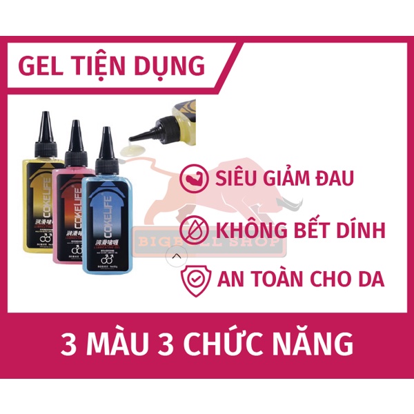Gel bôi trơn hậu môn Cokelife Superman Anal 85ml giảm đau tăng khoái cảm dùng cho nam nữ gay lgbt