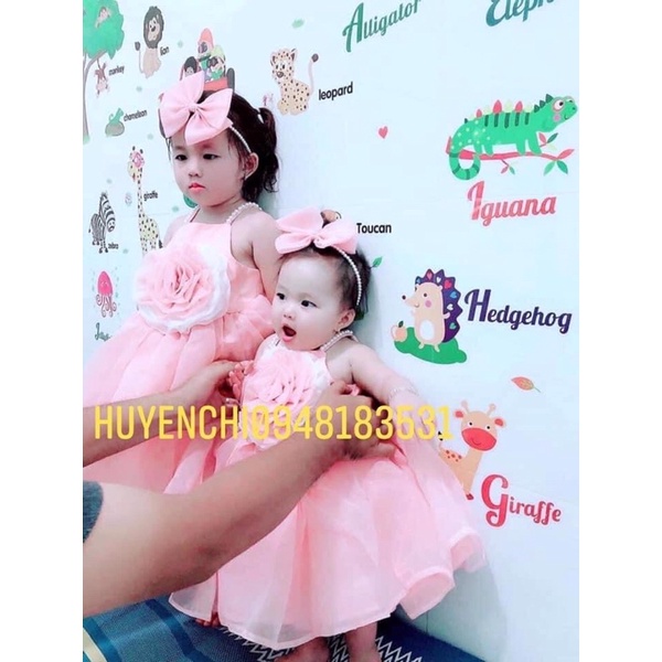 VÁY CÔNG CHÚA 🌷 HOA HỒNG