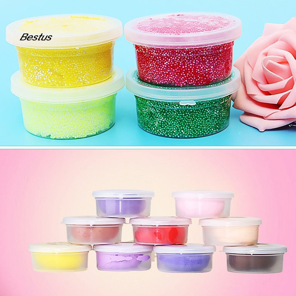 Set 12 Hộp Nhựa Tròn Trong Suốt Đựng Chất Nhờn Ma Quái Slime Kèm Nắp Đậy