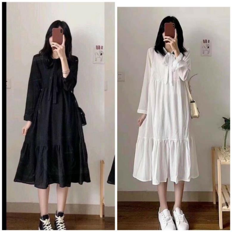Đầm babydoll dáng dài đi tiệc,đi chơi ཾ ྇