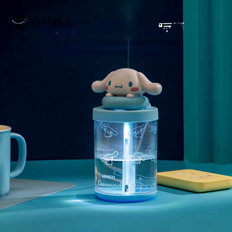 Máy Phun Sương Tạo Ẩm Hình Mèo Sanrios / Cinnamoroll / Kitty Dạ Quang Dễ Thương Dùng Trang Trí