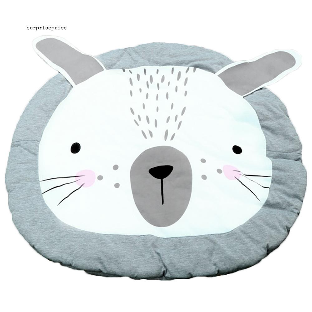 Thảm nằm dày dặn êm ái đường kính 95cm họa tiết hoạt hình đáng yêu cho bé