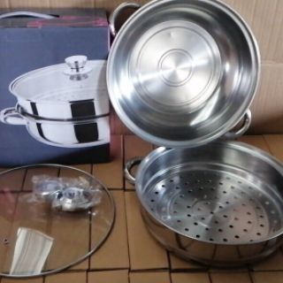 Nồi hấp inox 2 tầng POT size 28cm