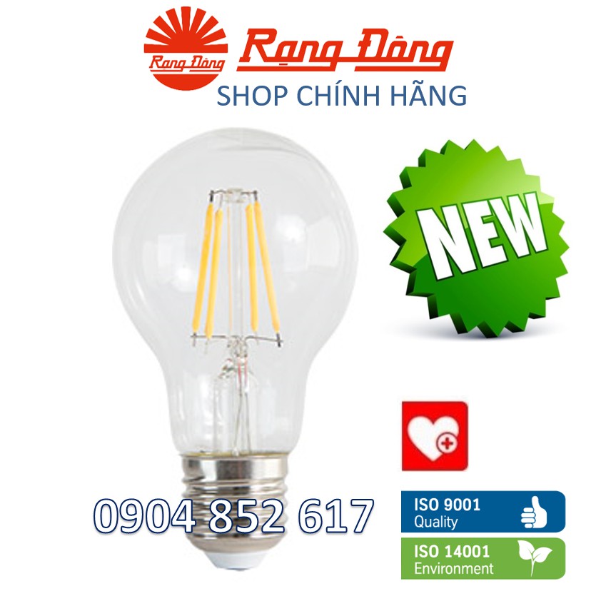 [FREESHIP 50K] Bóng LED dây tóc 4W Rạng Đông, 2 năm bảo hành Cam kết Chính Hãng - Minhdat