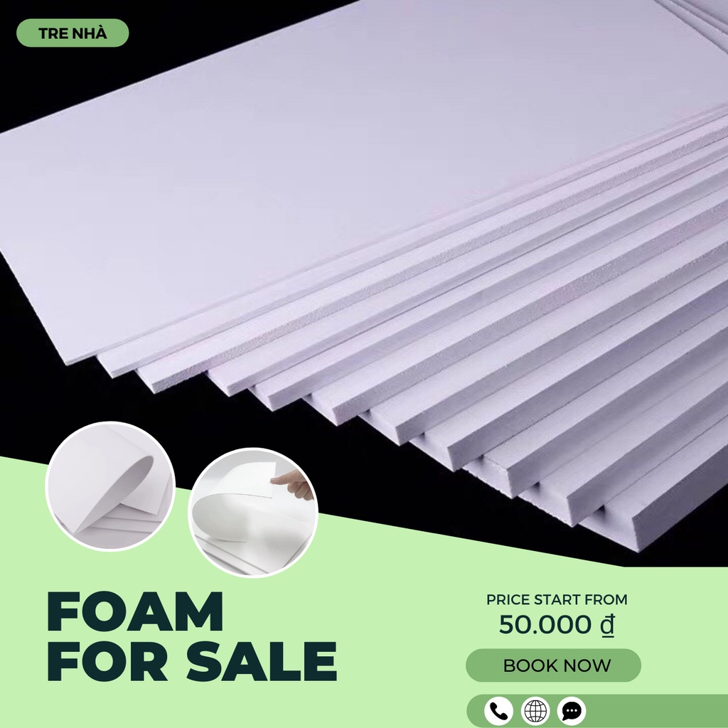 4 Tấm bìa mô hình loại đẹp 60x30cm, dày(2mm,3mm,5mm,8mm,10mm) sử dụng làm mô hình, đế nhà que kem, tăm tre, làm danbo