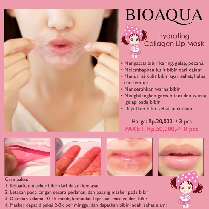 (hàng Mới Về) Mặt Nạ Môi Bioaqua Dưỡng Ẩm Hiệu Quả | BigBuy360 - bigbuy360.vn