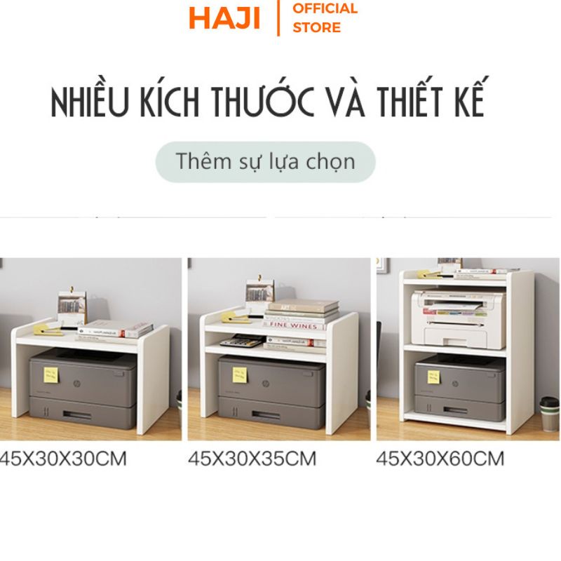 Kệ để máy in văn phòng đa năng, Kệ lưu trữ đồ để bàn nhỏ gọn tiết kiệm diện tích kiểu dáng hiện đại HAJI A193