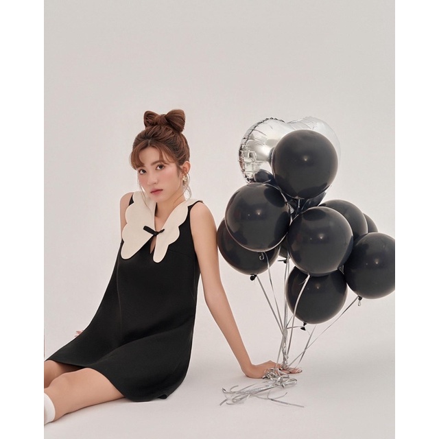 Váy baby doll phối cổ lolita