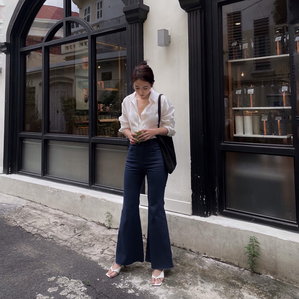 Là min - Quần Jeans &quot;Hà Lưu&quot; Flared