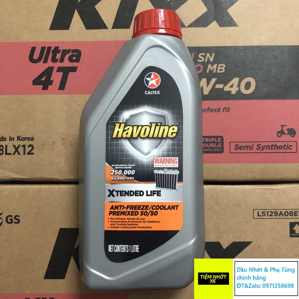 [ CHÍNH HÃNG ] Nước làm mát pha sẵn Caltex Havoline Xtended Life [ 1L ]