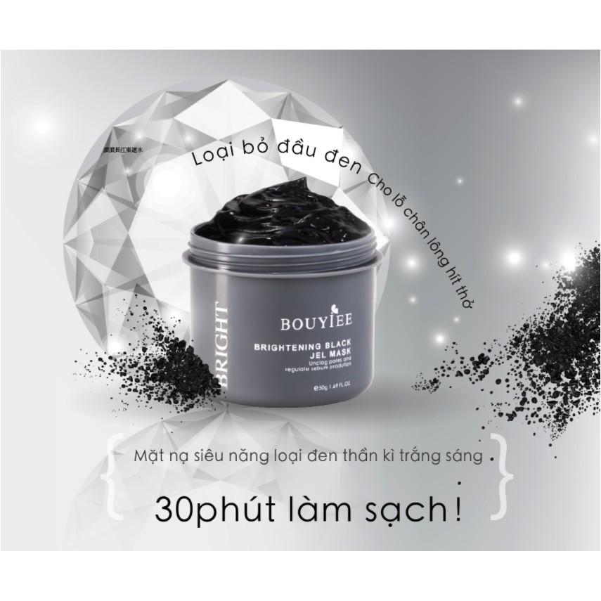 Bouyiee - Mặt Nạ Thạch Đen - Bebeauty Taiwan Mask 50g