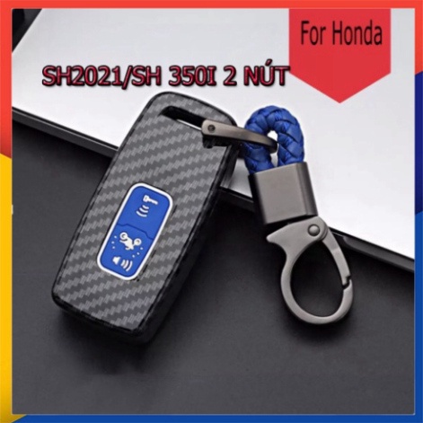Bọc Chìa Khóa Smartkey SH 350i và SH 2021, Lead 2022, Vision 2021 ( 2 Nút ) Ốp Carbon