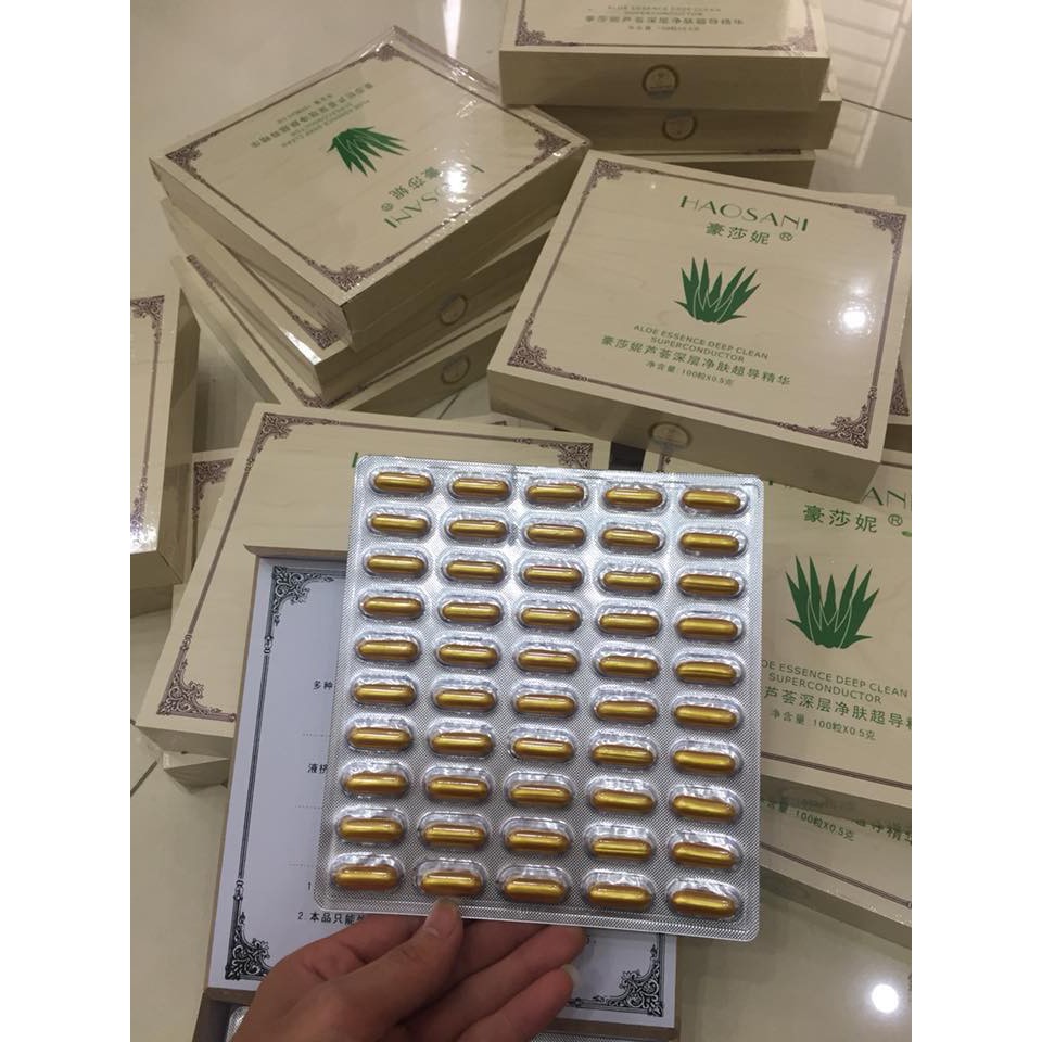 Viên Hút Chì Thải Độc Tố HAOSANI - Hộp 100V Chính Hãng