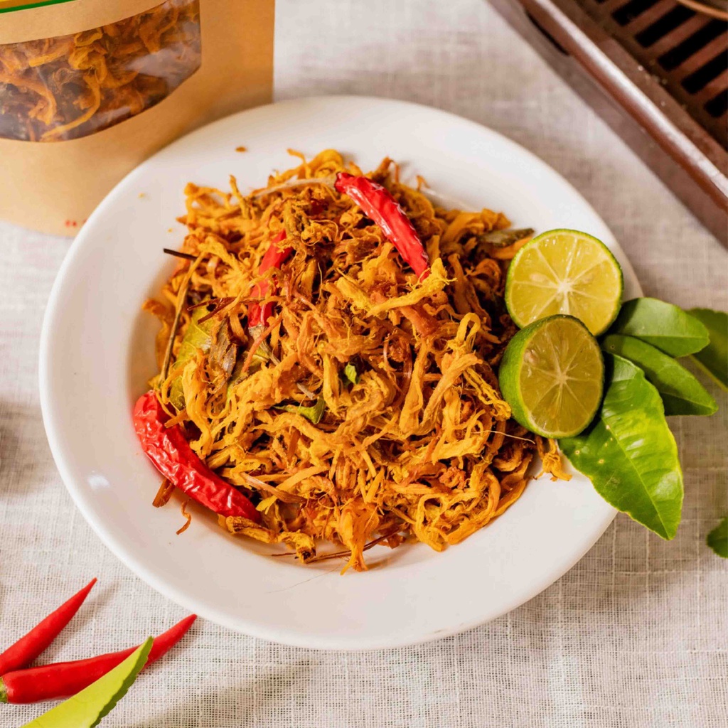 Khô gà lá chanh xé cay Papo HaPo 300gr đồ ăn vặt Hà Nội | BigBuy360 - bigbuy360.vn