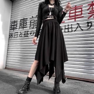 🔥. Chân váy dài vạt cao thấp .🔥 ( Hàng Order )