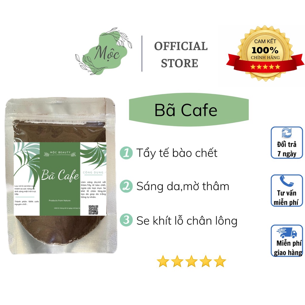 100gr bã cafe nguyên chất