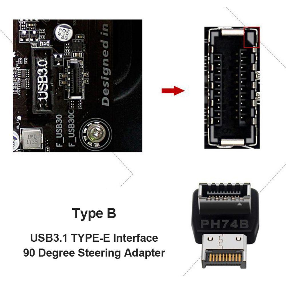 Bộ Chuyển Đổi USB 3.1 19P / 20P Sang TYPE-C Cho Bo Mạch Chủ Máy Tính