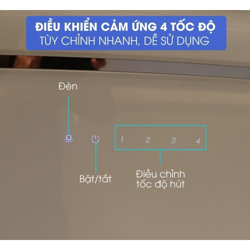 [FREESHIP HCM] Máy Hút Mùi Áp Tường Malloca VITA V-3 - Công Suất Hút 700m3/h - Ngang 90cm