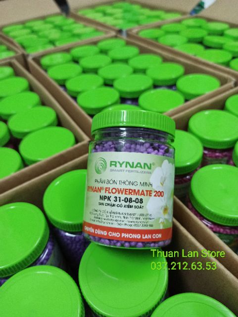 Phân Bón Thông Minh RYNAN 200 31-08-08 Dùng Giai Đoạn Cây Con hũ 150g
