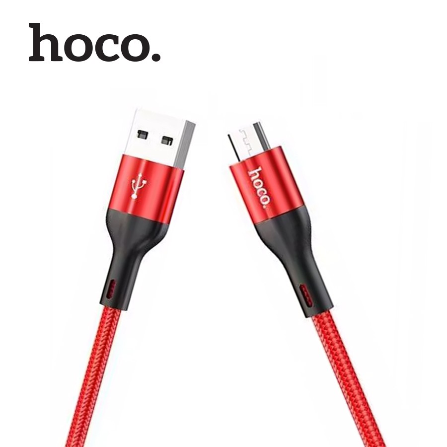Cáp sạc nhanh Hoco X2 Max Micro USB sạc nhanh 3A, đầu sạc chống gập, dây dù truyền dữ liệu cho Android dài 0.25m
