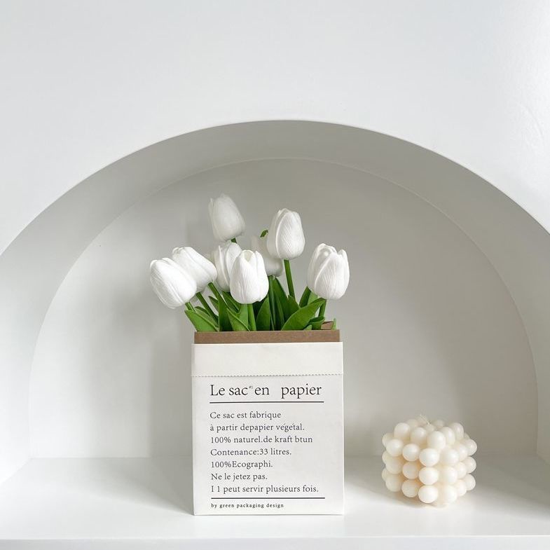 1 Bó Hoa Tulip Nhân Tạo 34CM Cho Trang Trí Tiệc Cưới