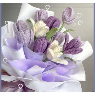 Hoa Tulip bằng len🌷