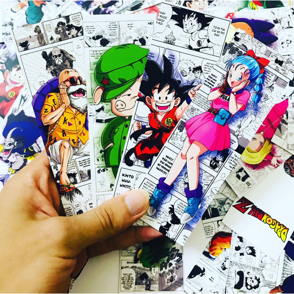 Thẻ đánh dấu sách/ Bookmark truyện tranh Dragon ball - bảy viên ngọc rồng