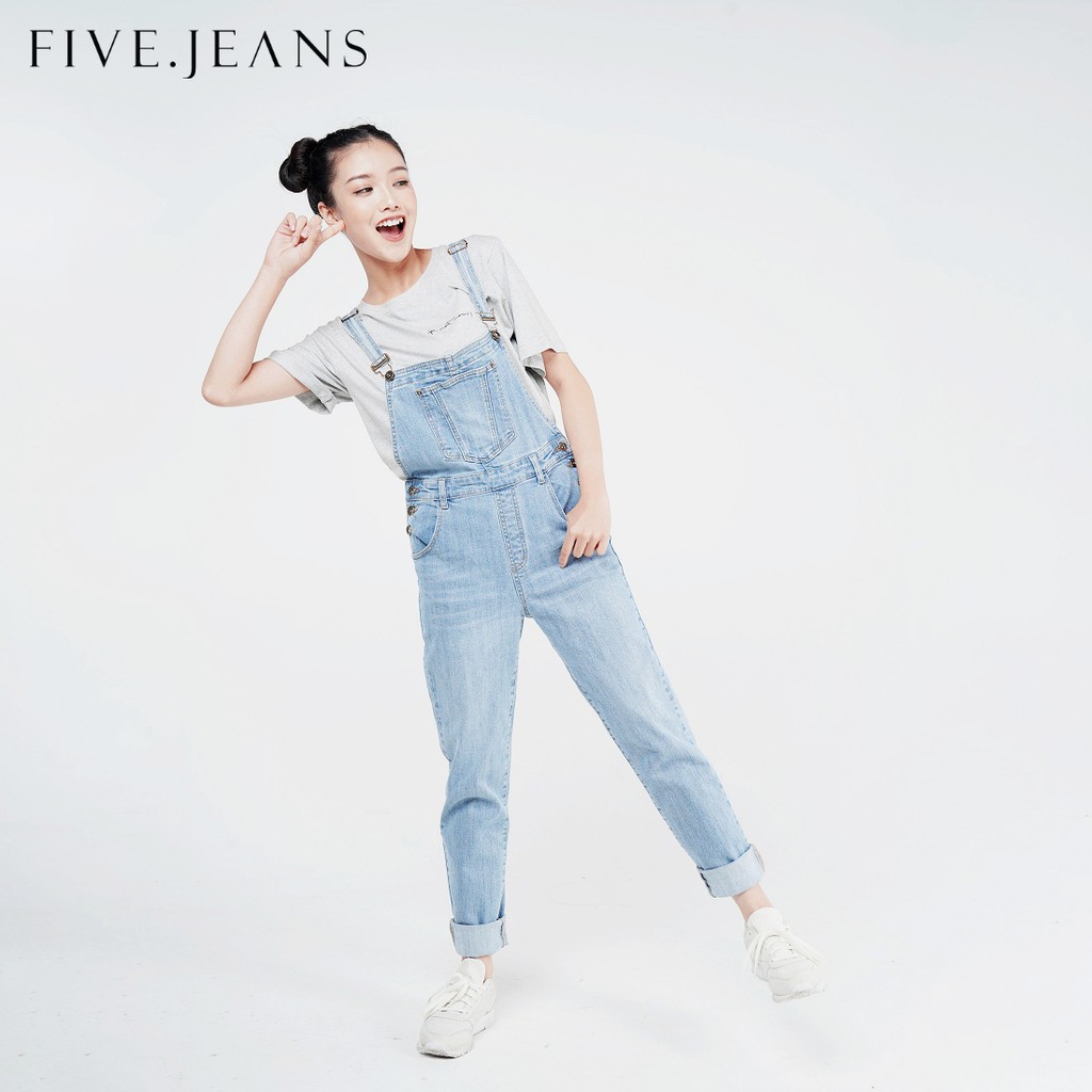 Quần Yếm Overall Jeans nữ cao cấp thương hiệu Five Jeans | BigBuy360 - bigbuy360.vn